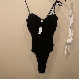 RUCHED BODYSUIT BRAND NEW WITH TAGS